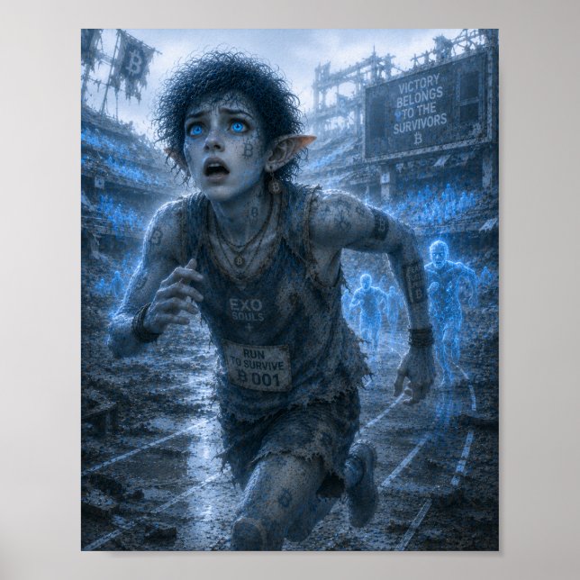 Póster Miedo / Corredor / Estadio Arruinado (Frente)