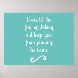 Póster Miedo de pegar hacia fuera el poster