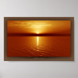 Póster miel brillante