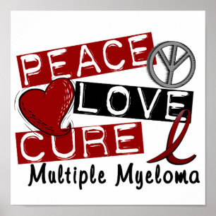Póster Mieloma múltiple de la curación del amor de la paz