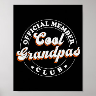 Póster Miembro Club Abuelos Geniales Para Nuevo Abuelo