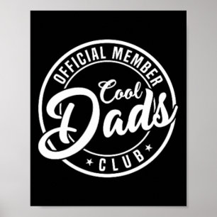 Póster Miembro Club de Papás Geniales 2 Lados Día del Pad