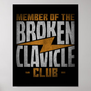 Póster Miembro Del Club De Clavícula Rota - Citas De Recu