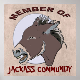 PÓSTER MIEMBRO DEL JACKASS COMMMUNITY