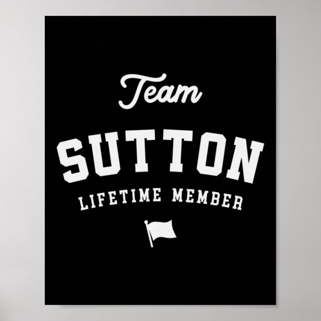 Póster Miembro Vitalicio del Equipo Sutton Nombre Diverti (Frente)