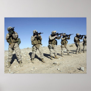 Póster Miembros de equipo militares de Transistion