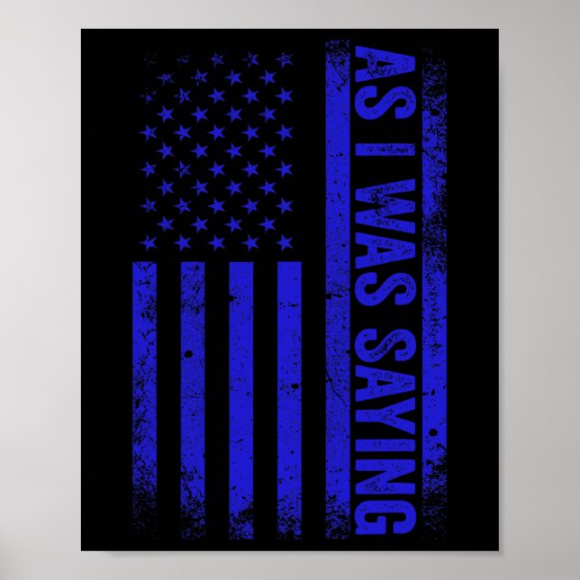 Póster Mientras Decía Curiosa Pol De La Bandera Estadouni (Frente)