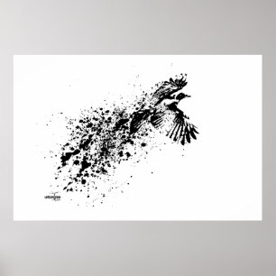 Póster ...mientras el cuervo vuela