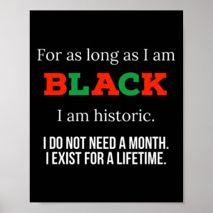 Póster Mientras Sea Negro Soy Histórico - Bhm June