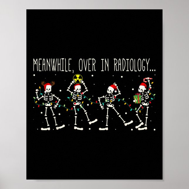 Póster Mientras Tanto En La Radiología Los Navidades Lumi (Frente)