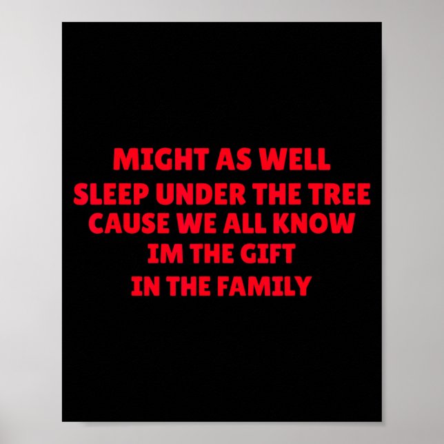 Póster Might As Well Sleep Under Tree Funny Golden Child  (Frente)