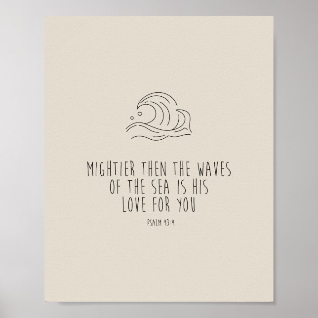 Póster Mightier than the waves of the sea (Frente)