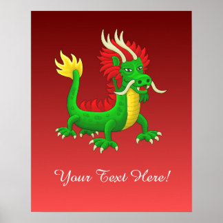 Póster Mighty Chinese Azure Dragon