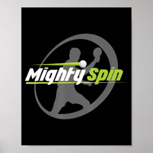 Póster MightySpin Ping Pong Tee Table Tennis Guay