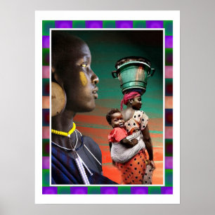 Póster Migración africana.