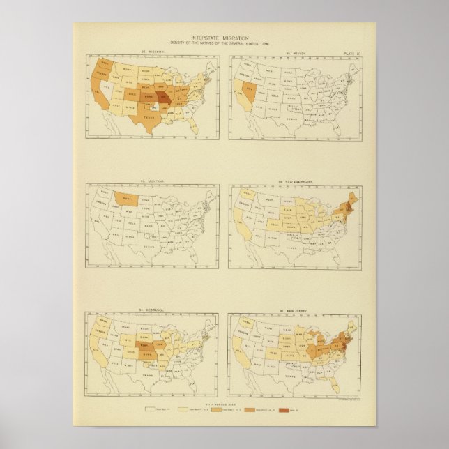 Póster Migración interestatal 1890 MONJ (Frente)