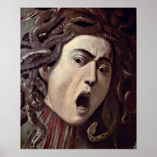 Póster Miguel Ángel DA Caravaggio - el jefe de la medusa