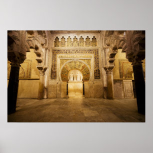 Póster Mihrab de Mezquita en Córdoba