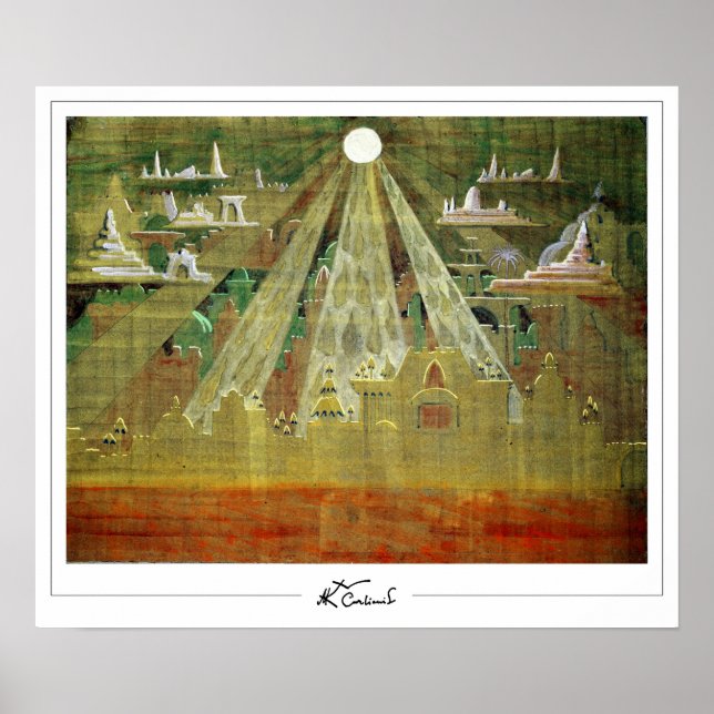 Póster Mikalojus Konstantinas Ciurlionis Zedign Art Post. (Frente)