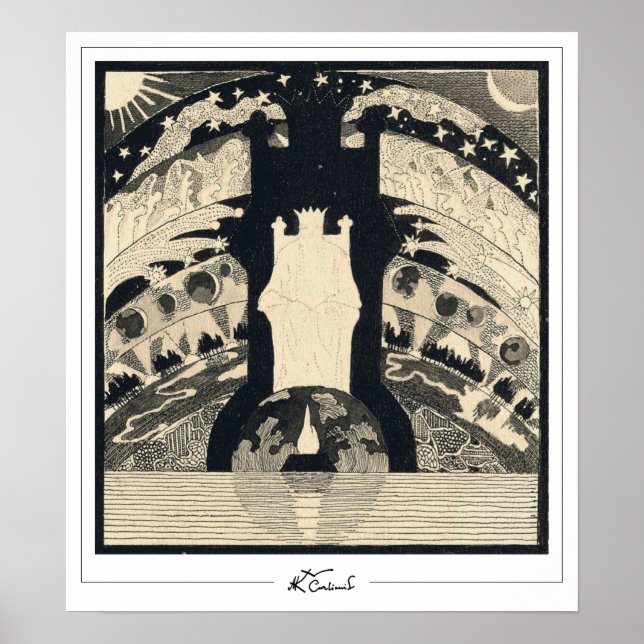 Póster Mikalojus Konstantinas Ciurlionis Zedign Art Post. (Frente)