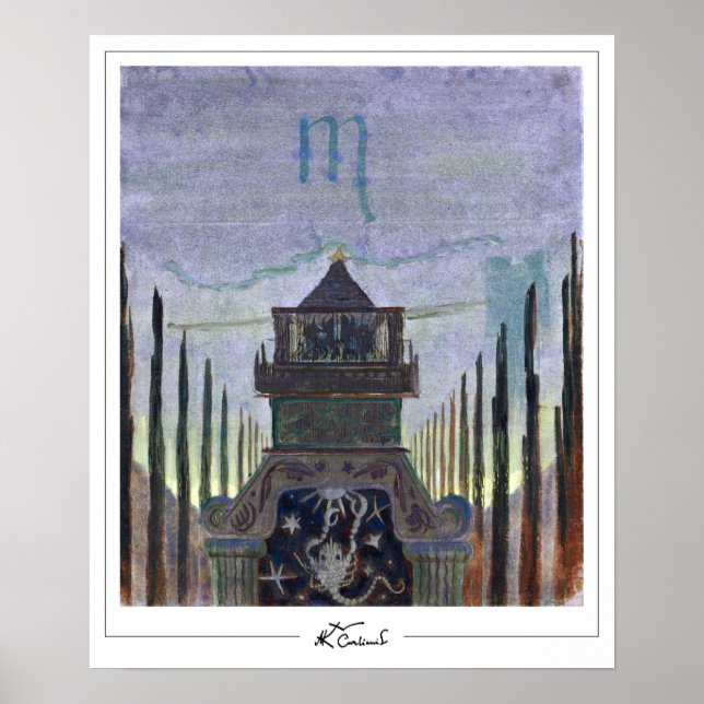 Póster Mikalojus Konstantinas Ciurlionis Zedign Art Post. (Frente)