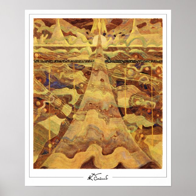 Póster Mikalojus Konstantinas Ciurlionis Zedign Art Post. (Frente)