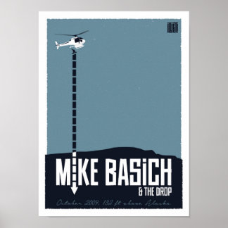 Póster Mike Basich Heli Drop