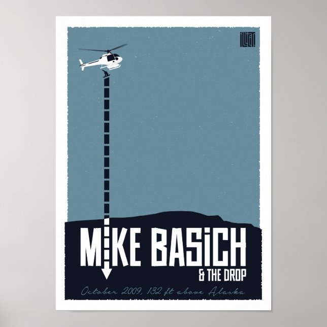 Póster Mike Basich Heli Drop (Frente)