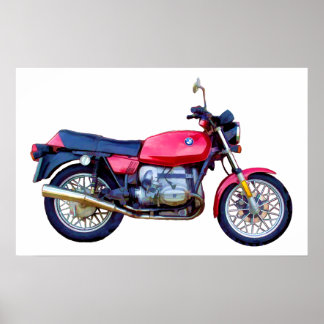 Póster Mike Garrett Motorcycle