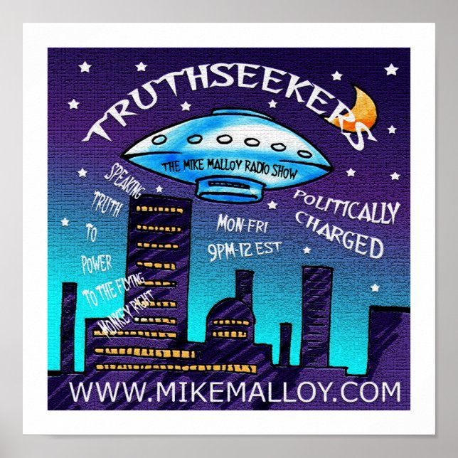 PÓSTER MIKE MALLOY RADIO SHOW POSTER (Frente)