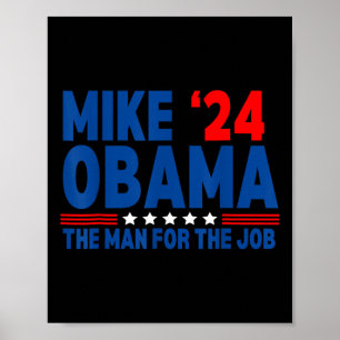 Póster Mike Obama ‘24 Divertidas elecciones presidenciale