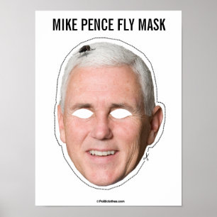 Póster Mike Pence Fly Mask Cutout