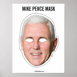 Póster Mike Pence Mask Cutout