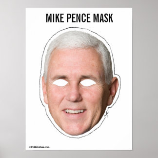 Póster Mike Pence Mask Cutout Poster