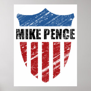 Póster Mike Pence Shield