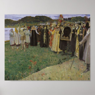 Póster Mikhail Nesterov- Rus: El alma de la gente