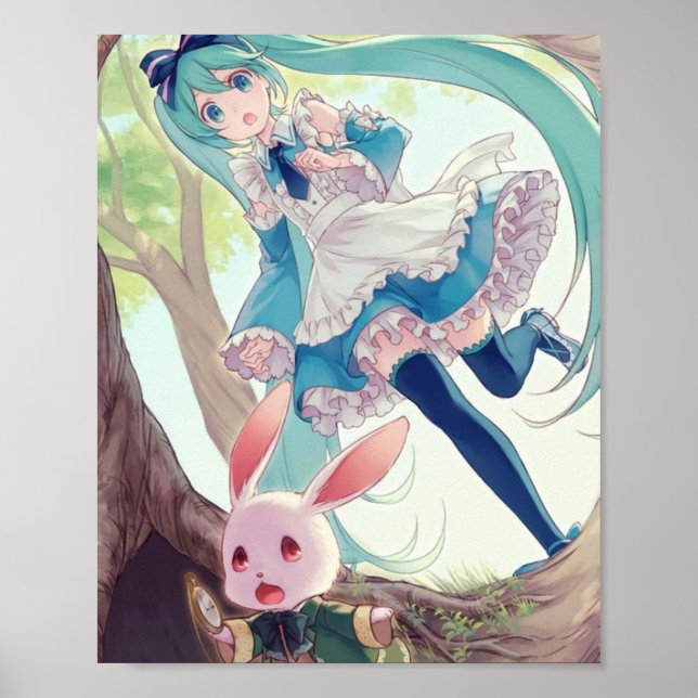Póster Miku en Wonderland ft (Frente)
