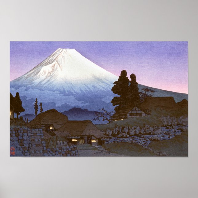 Póster Mikuhō (Fuji) de Hiroaki Takahashi (Frente)