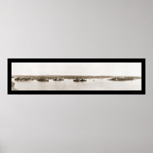 Póster Mil fotos 1912 de las islas NY