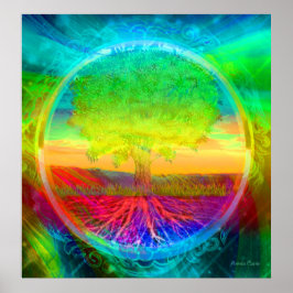 Póster Milagros del árbol de la vida