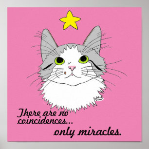 Póster Milagros Inspirador Gizmo el Poster del gato