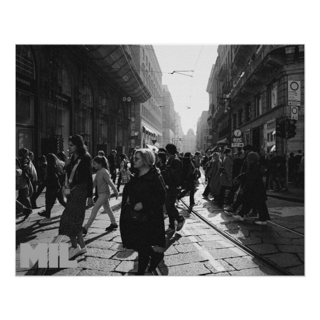 Póster Milano rush hour (Anverso)