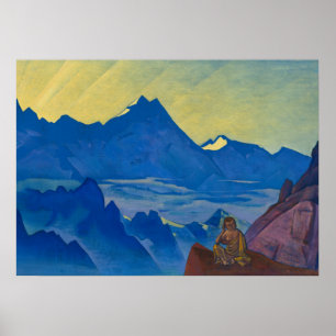 Póster Milarepa, the One Who Harkened by Nicholas Roerich