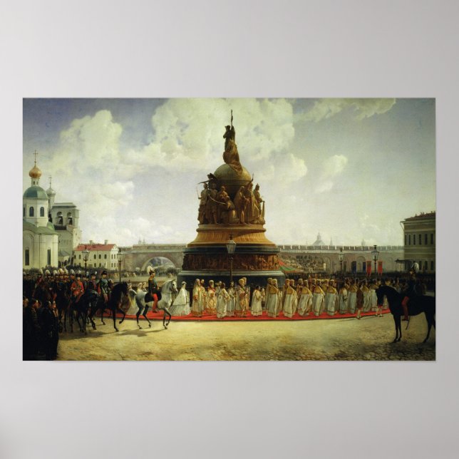 Póster Milenio de Rusia (Frente)