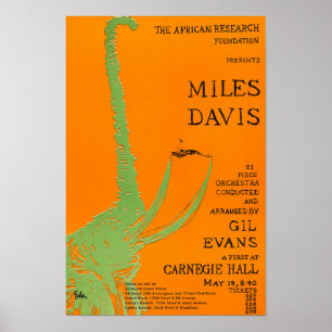Póster Miles Davis / Gil Evans en el Concierto Carnegie H