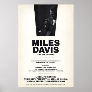 Póster Miles Davis - My Funny Valentine - Four & More
