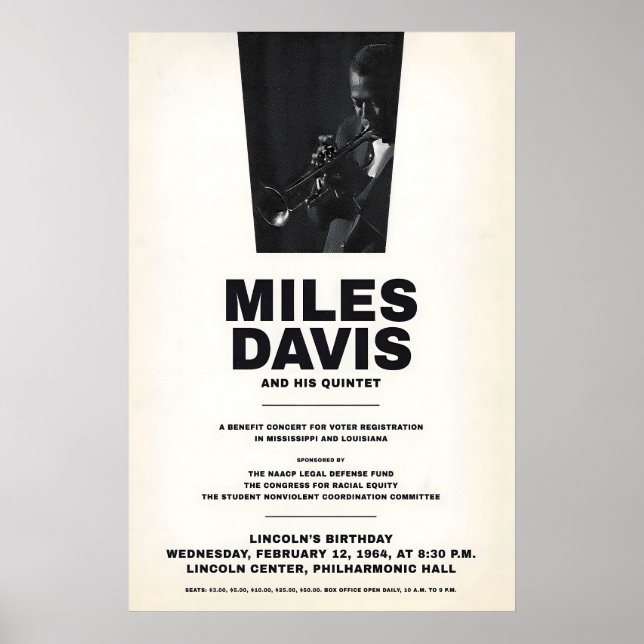 Póster Miles Davis - My Funny Valentine - Four & More (Frente)
