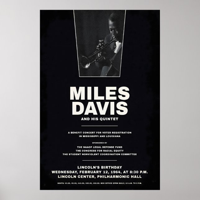 Póster Miles Davis - My Funny Valentine - Four & More (Frente)