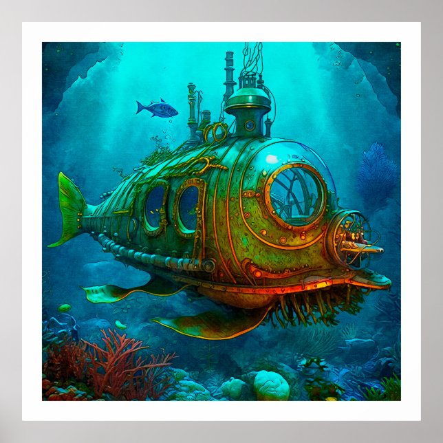 Póster Miles Under the Sea Art Ilustracion Poster 1 (Frente)