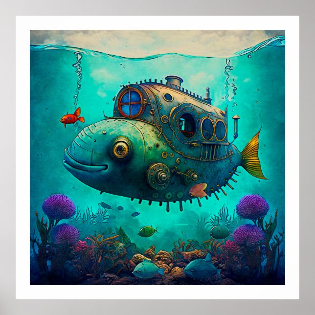 Póster Miles Under the Sea Art Ilustracion Poster 2 (Frente)